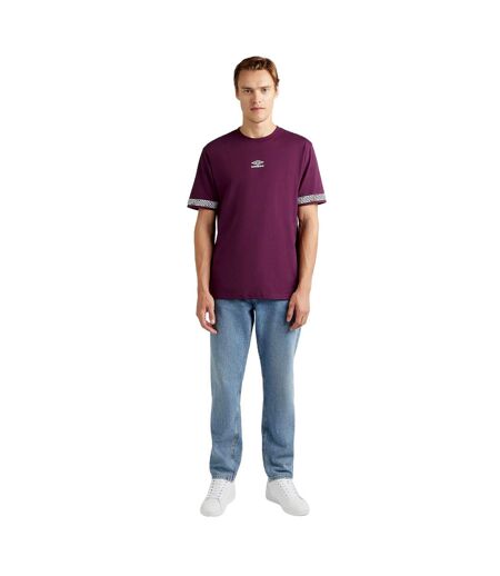 Mens supporters t-shirt potent purple/white Umbro