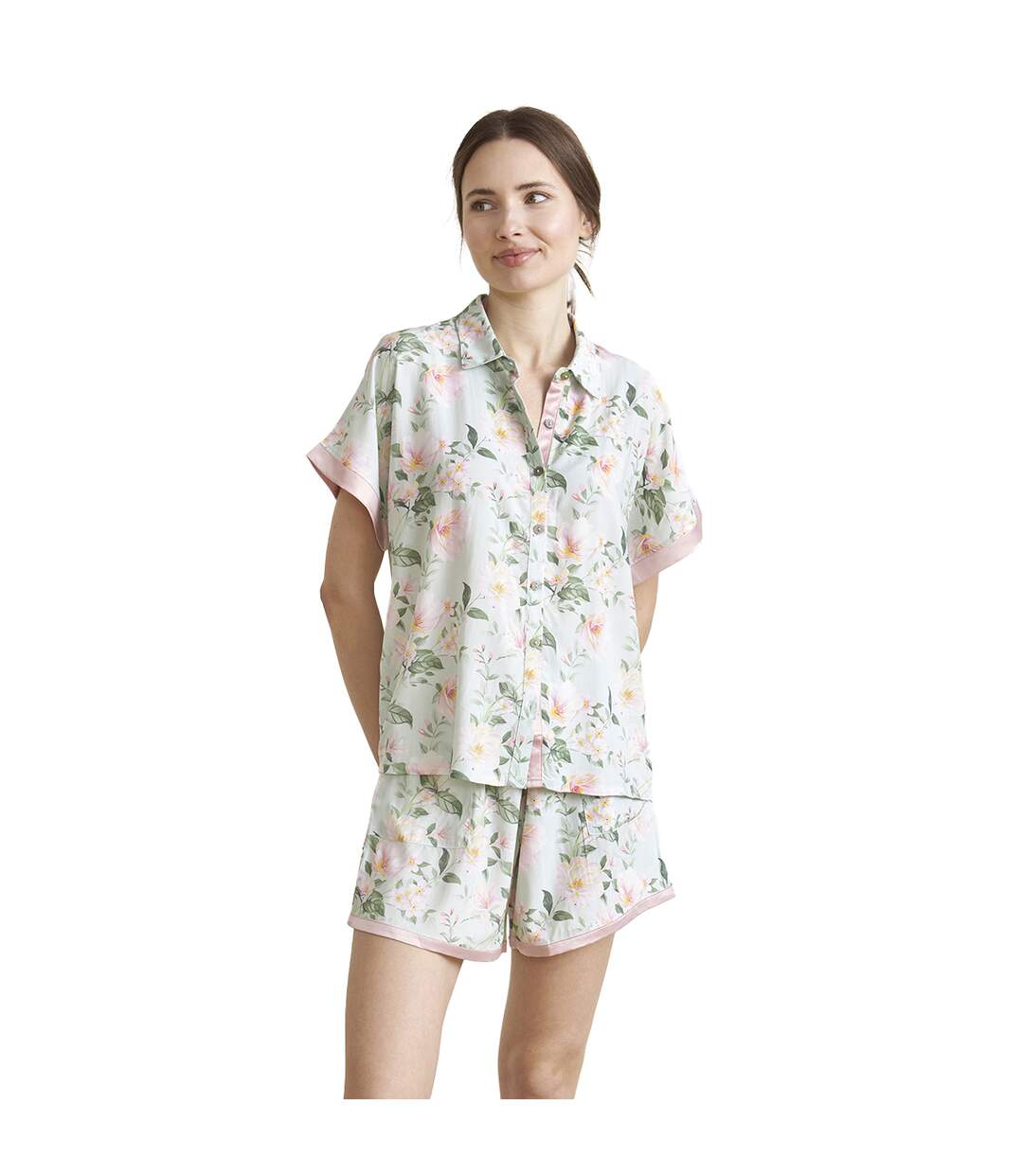 JJBEH0700 Women's Short Sleeve Pajamas-1