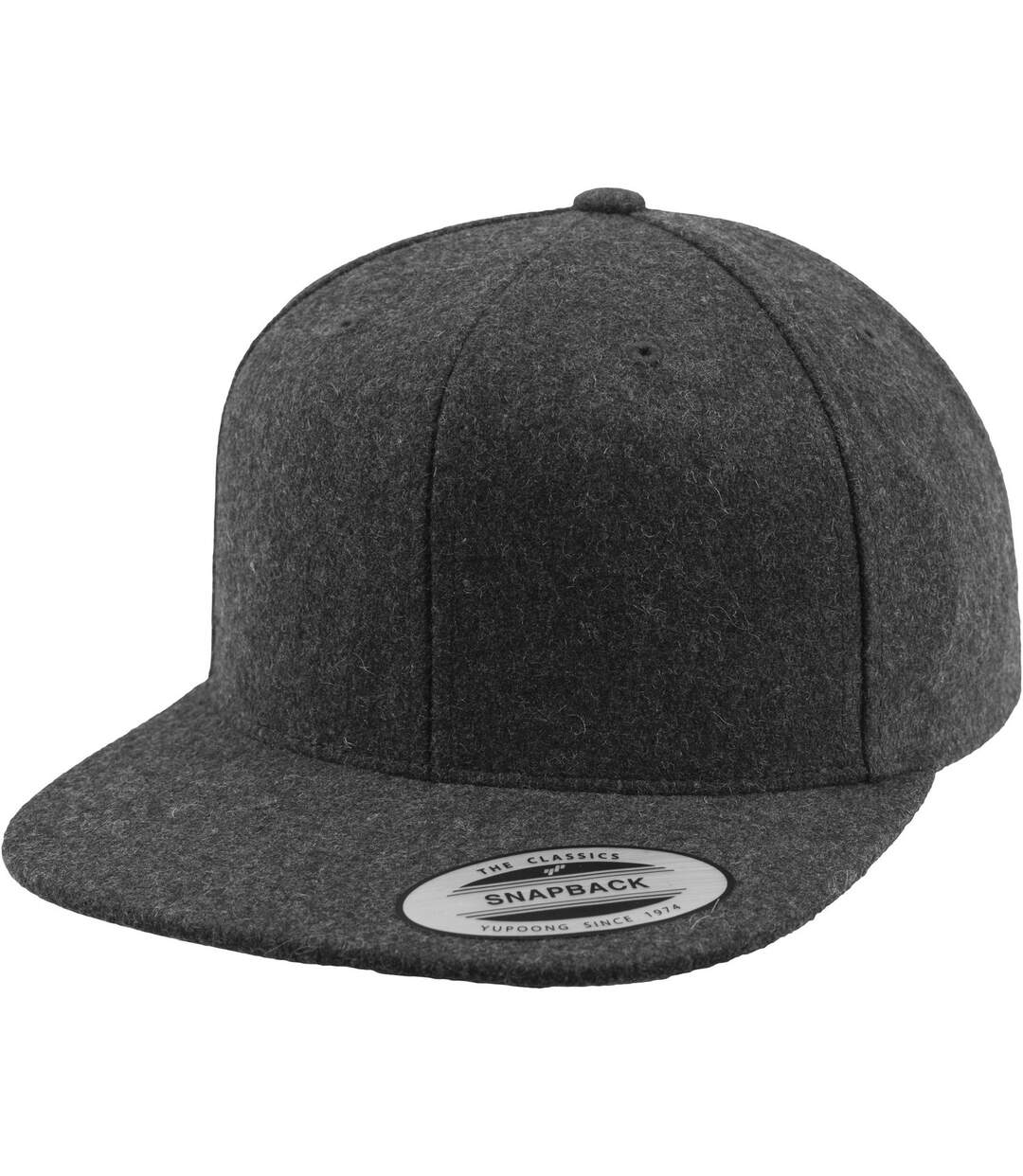 Casquette ajustable flexfit gris foncé Yupoong-1