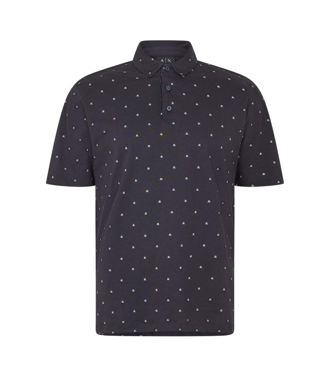 Mens Short-sleeved Polo Shirt Navy Armani Exchange-2