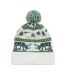 Peak Reindeer Bobble Hat White Fir Green Brown Nike-3