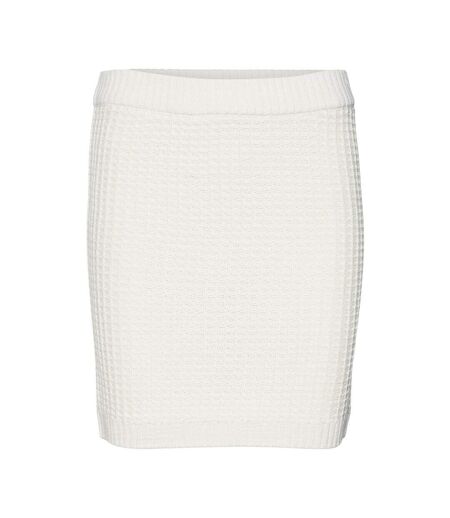 Jupe en maille écru femme vero moda omega