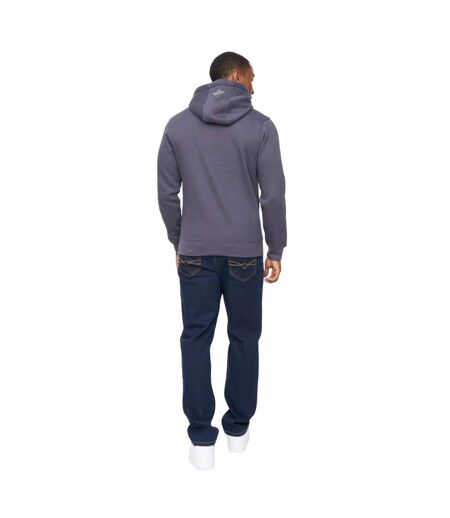 Mens Vintarge Hoodie Navy Crosshatch
