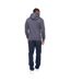 Mens Vintarge Hoodie Navy Crosshatch-3