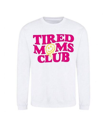 Sweat Tired Mums Club Femme Blanc AWD