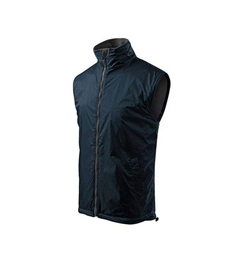 Veste Sans Manches Motif/style Uni Homme Bleu Marine Foncé Rimeck