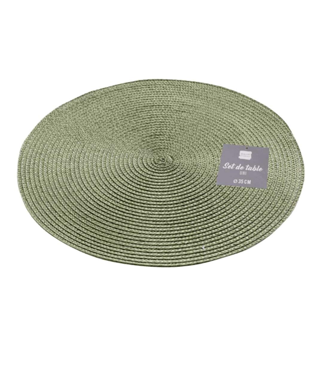 Set de Table Uni Zebulon 35cm Vert Kaki-2
