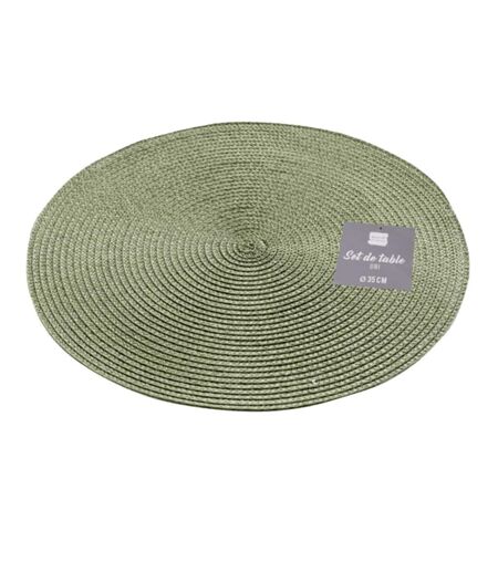 Set de Table Uni Zebulon 35cm Vert Kaki