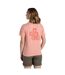 T-shirt Manches Courtes Motif/style Marguerite Malibo Femme Corail Clair Floral Craghoppers-3