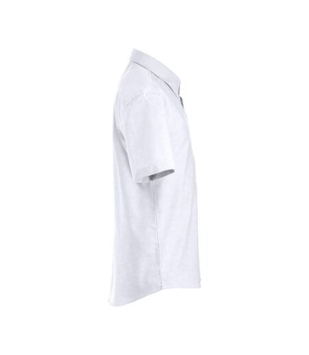 Chemise Manches Courtes Cambridge Homme Blanc Clique