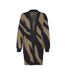 Gilet long noir/camel femme vero moda nancy-3