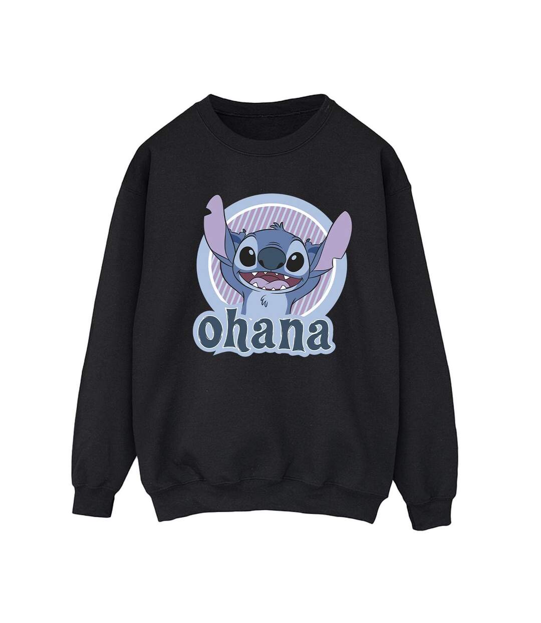 Disney - Sweat LILO AND STITCH OHANA CIRCLE - Femme (Noir) - UTBI22870-1