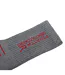 Mens Bamboo Crew Socks Grey Marl Red Regatta-2