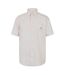 Chemise À Boutons Manches Courtes Motif/style À Rayures Homme Rose Clair Gant-1