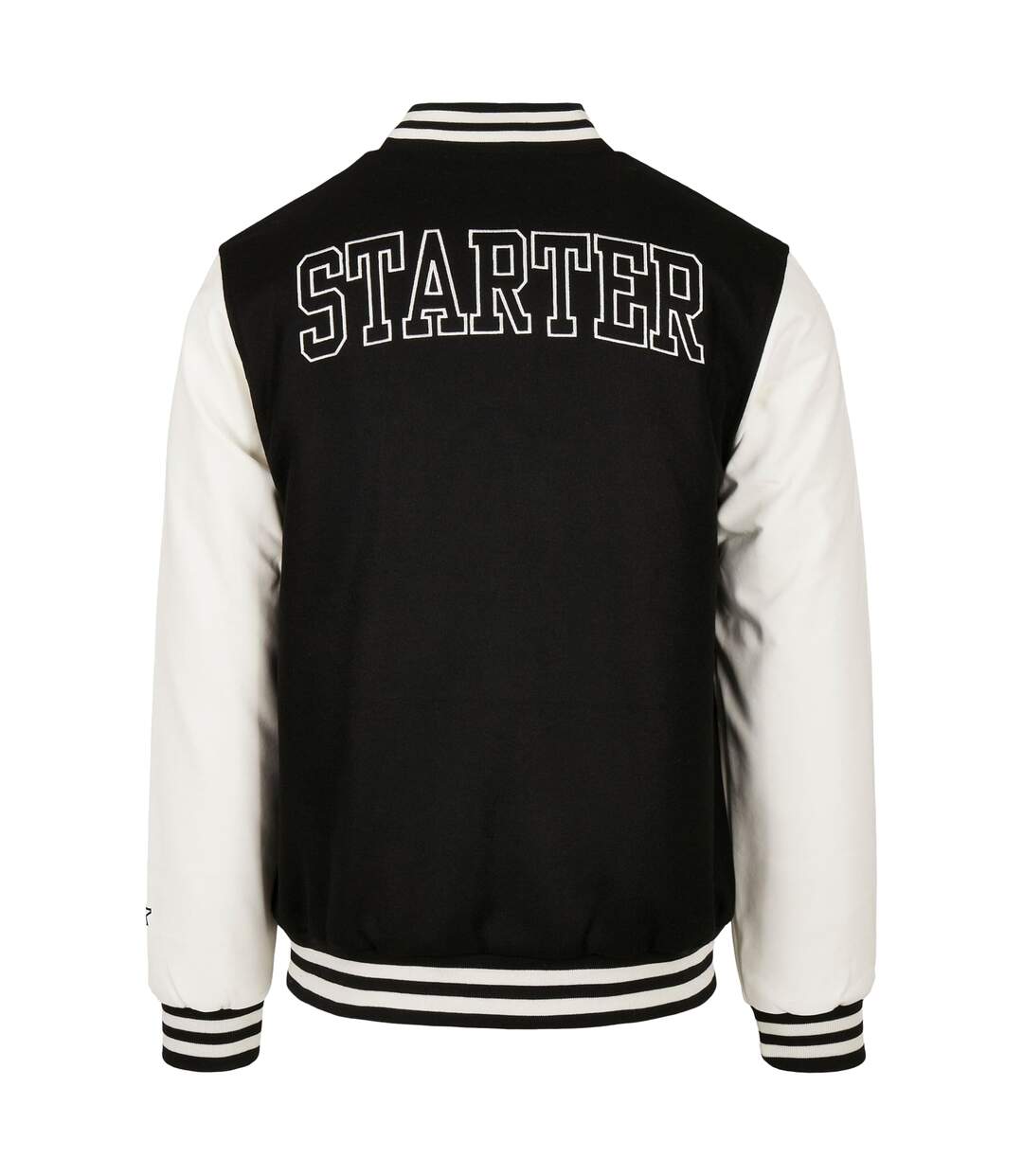 Blouson D´université Homme Noir Blanc Starter Black Label-3
