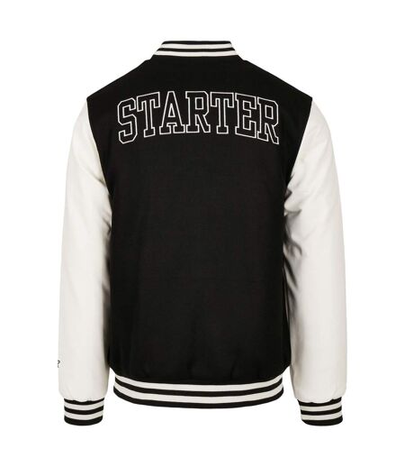 Blouson D´université Homme Noir Blanc Starter Black Label