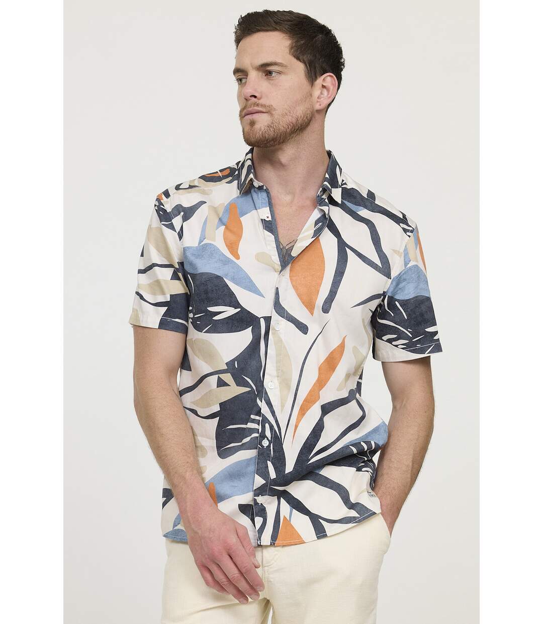 Chemise manches courtes coton relaxed DOCCIO MC-1