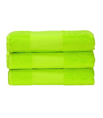 A&R Towels Print-Me Hand Towel (Lime Green) - UTRW6036