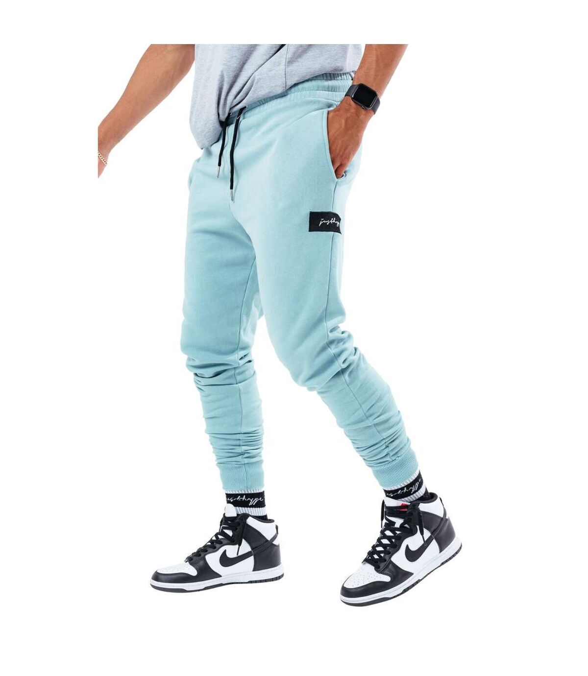 Hype Mens Vintage Oversized Sweatpants (Teal)