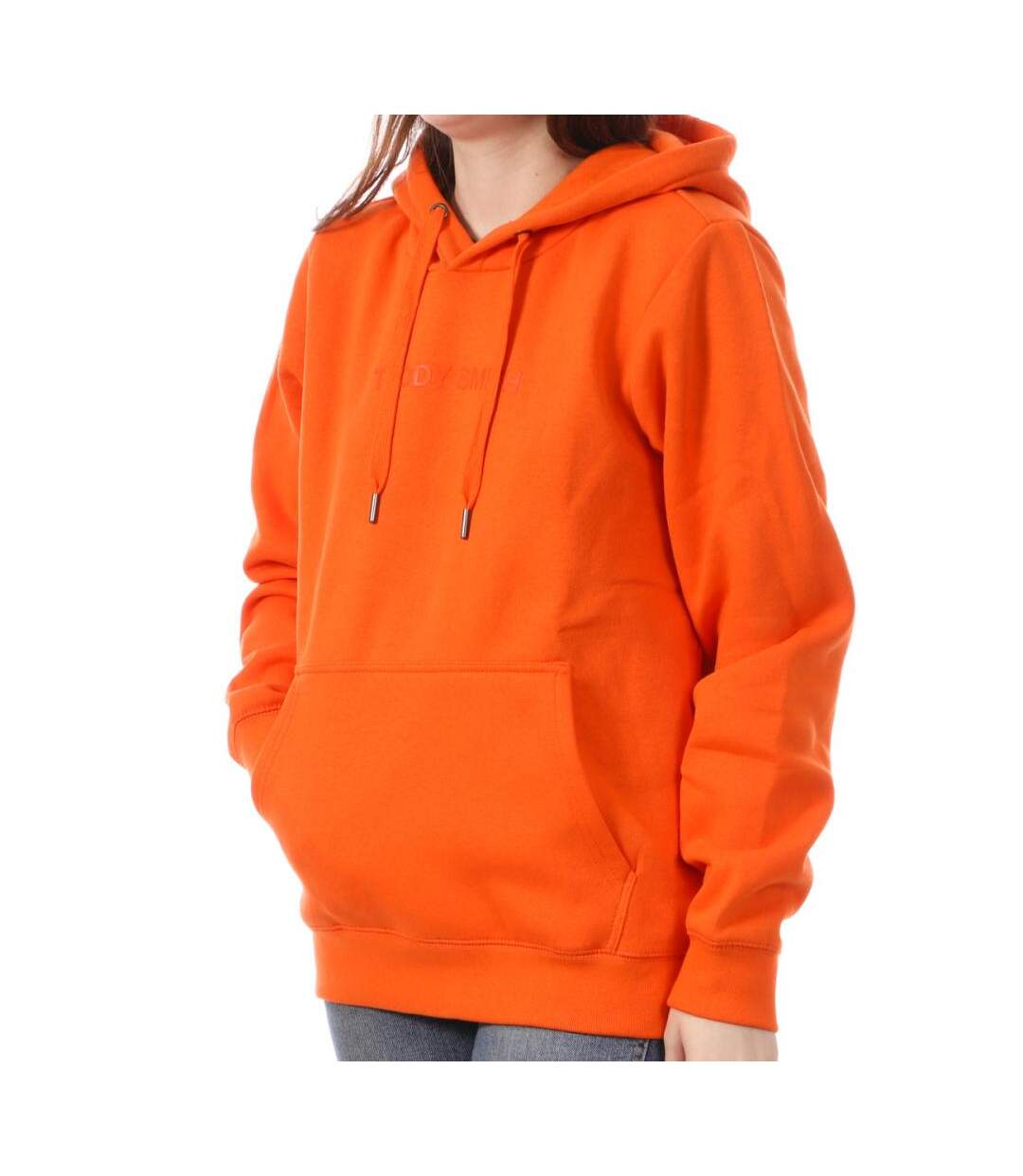 Sweat à Capuche Orange Femme Teddy Smith Soly - S-1