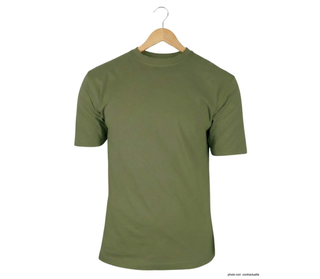 Tee-shirt Uni Homme Ledertys Kaki (Réf. R600)-5