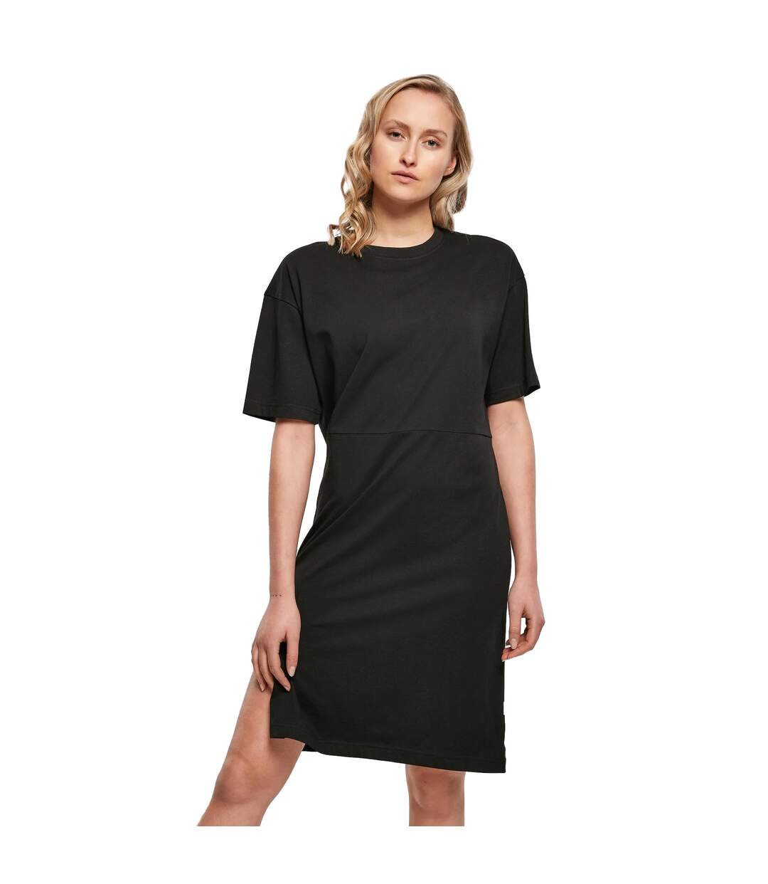Robe T-shirt Femme Noir Urban Classics-3