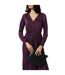 Robe Longue Cindy Femme Violet Sombre Vero Moda-4