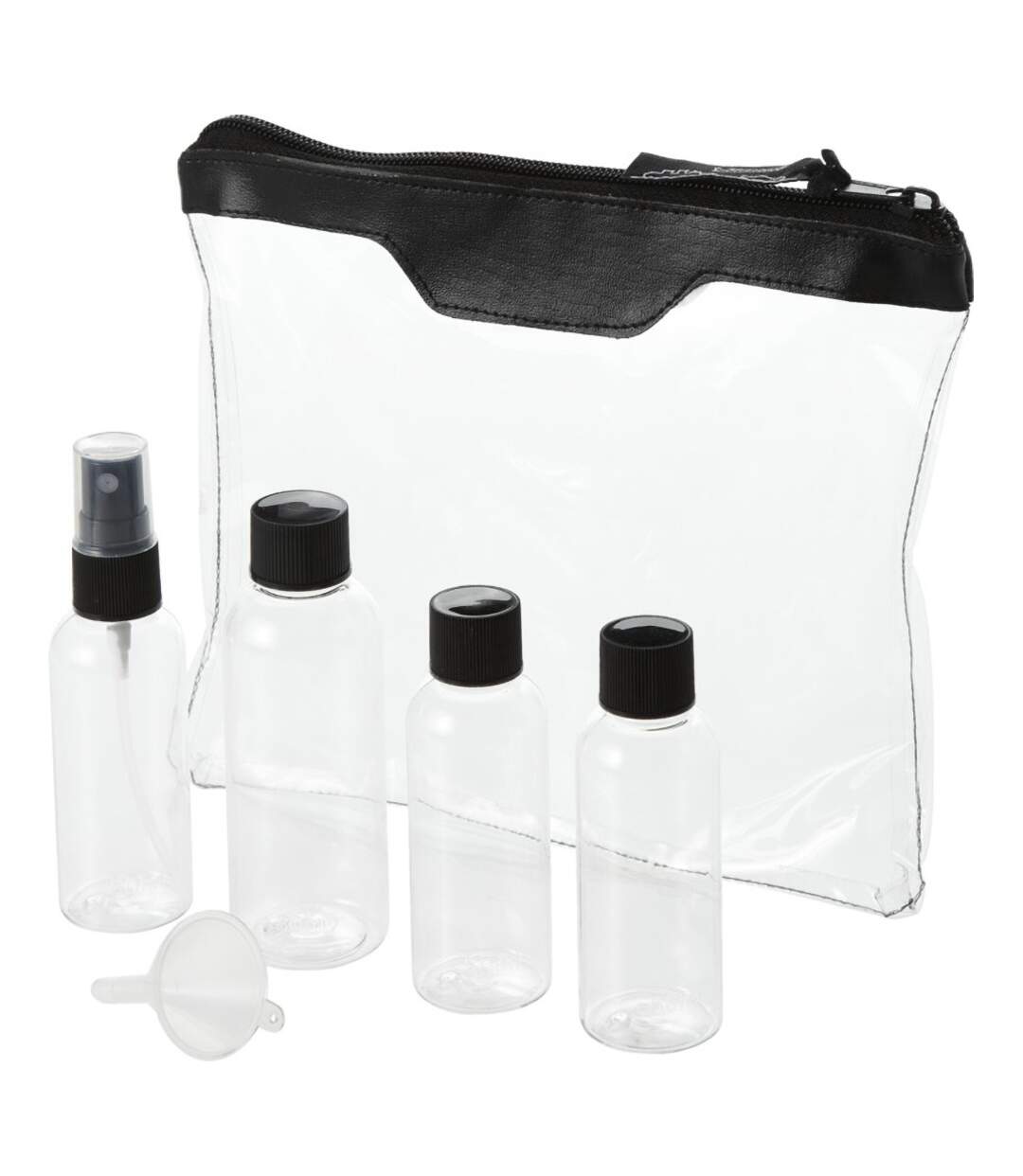 Set de bouteilles de voyage approuvé par la compagnie aérienne munich 20 x 16 x 3.4 cm transparent/black Bullet-2