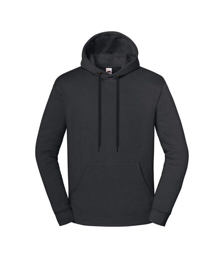 Sweat Uni À Capuche Iconic Premium Adulte Anthracite Fruit Of The Loom