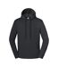 Sweat Uni À Capuche Iconic Premium Adulte Anthracite Fruit Of The Loom-2