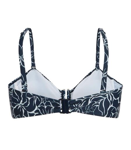Haut De Maillot De Bain Aceana Floral Paradise Femme Bleu Marine Regatta
