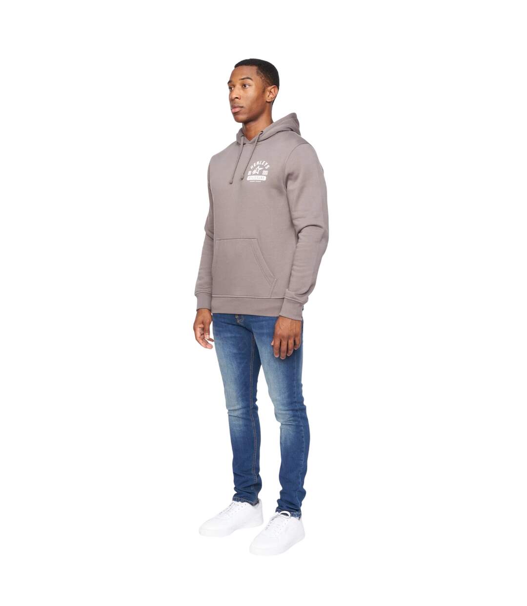 Sweat à capuche upton homme gris foncé Henleys