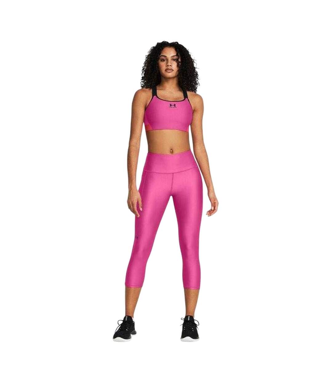 Legging Entraînement Capri Femme Rose Under Armour-1
