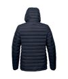 Stormtech Mens Gravity Hooded Thermal Winter Jacket (Durable Water Resistant) (Navy/Charcoal)