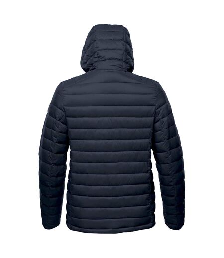 Stormtech Mens Gravity Hooded Thermal Winter Jacket (Durable Water Resistant) (Navy/Charcoal) - UTBC3064