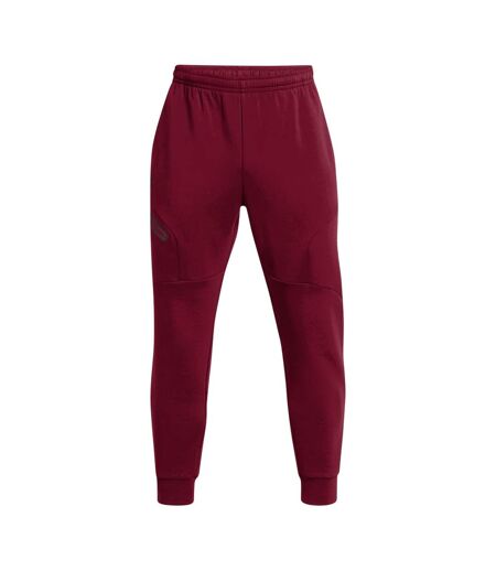 Mens Unstoppable Fleece Slim Joggers Red Under Armour