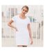 T-shirt robe femme blanc Skinni Fit-2