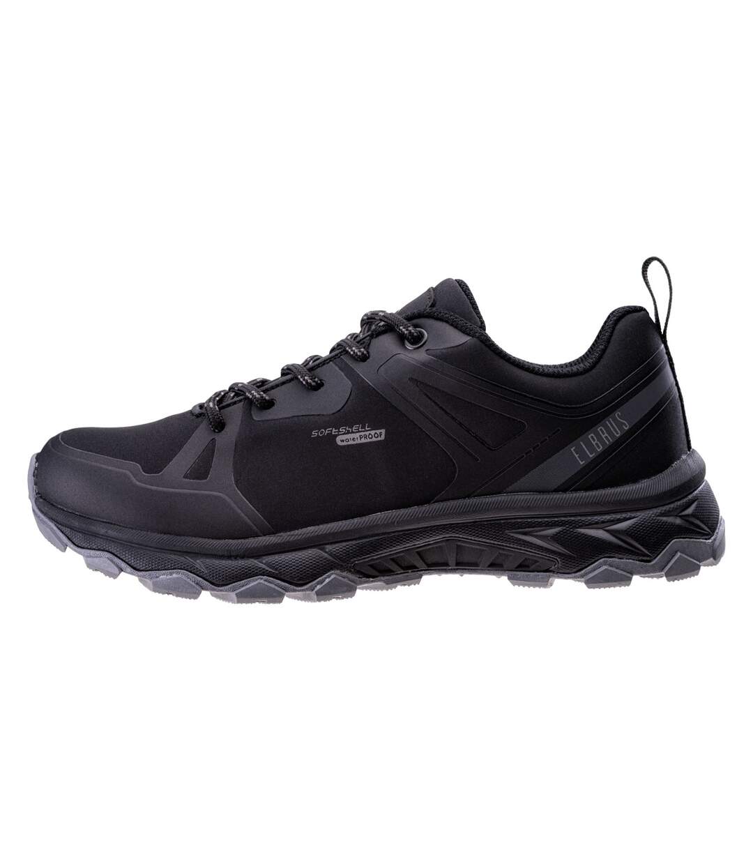 Womens/ladies wesko waterproof walking shoes black Elbrus-2