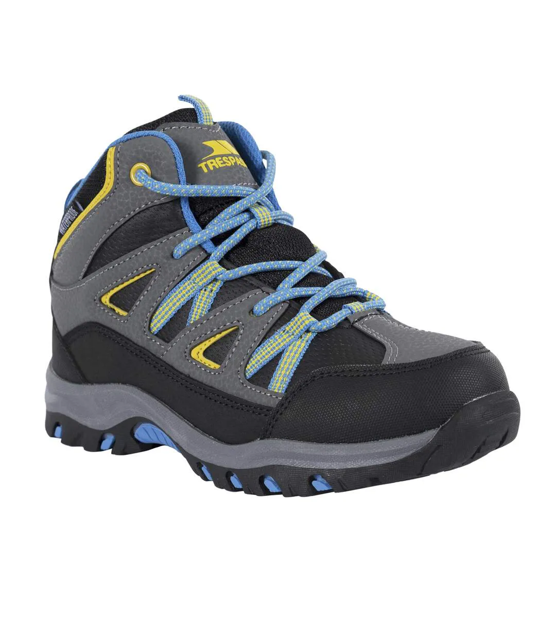 Childrens/kids Gillon Ii Walking Boots Black Trespass-1