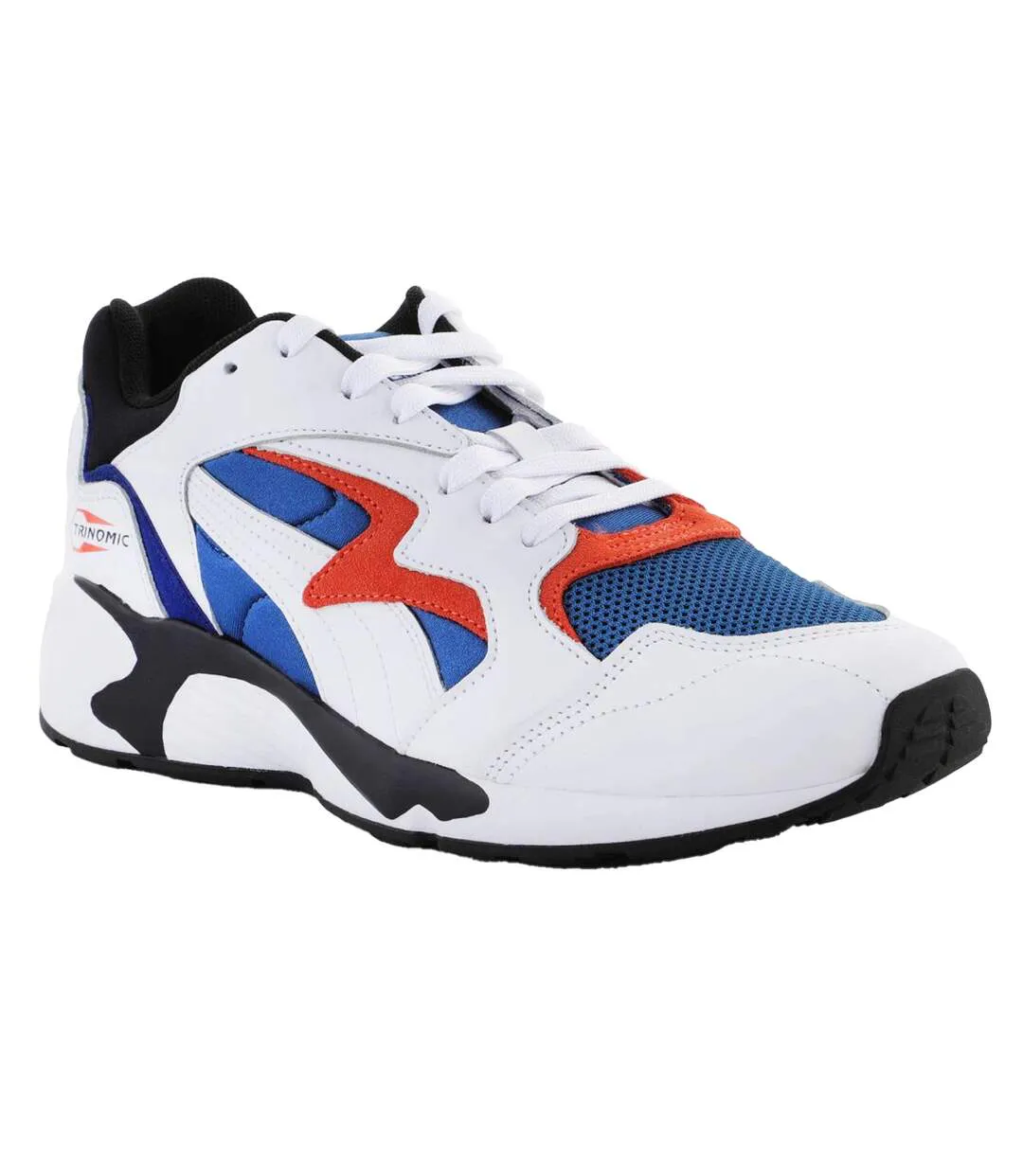 Baskets Prevail Homme Blanc Rouge Bleu Puma-1