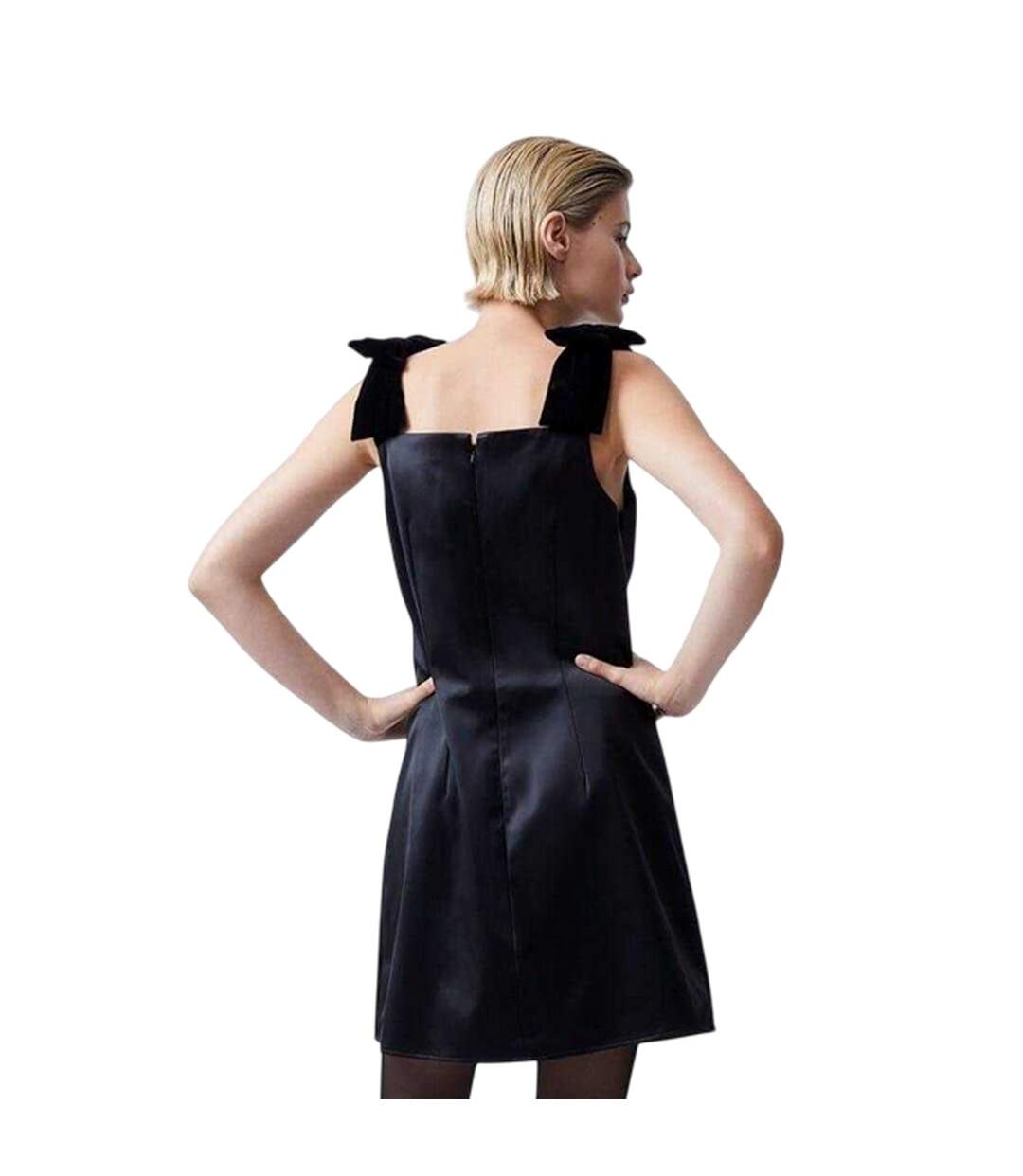 Robe Courte Carey Femme Noir French Connection-3