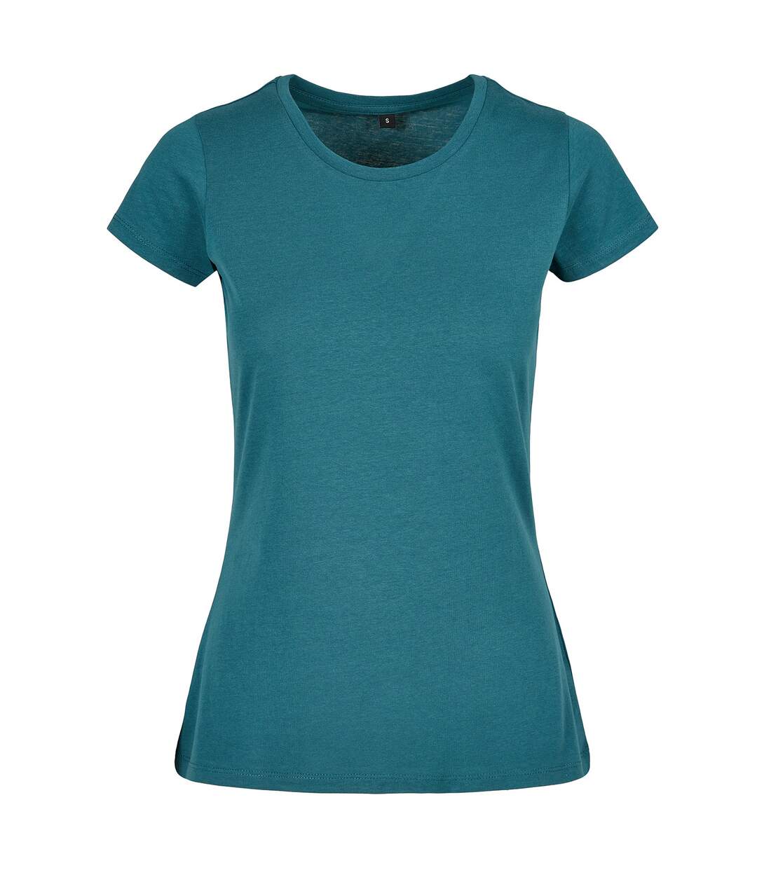 T-shirt basic femme bleu sarcelle Build Your Brand