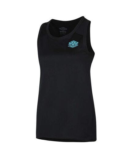 Womens/ladies Ptf Racerback Tank Top Black Umbro