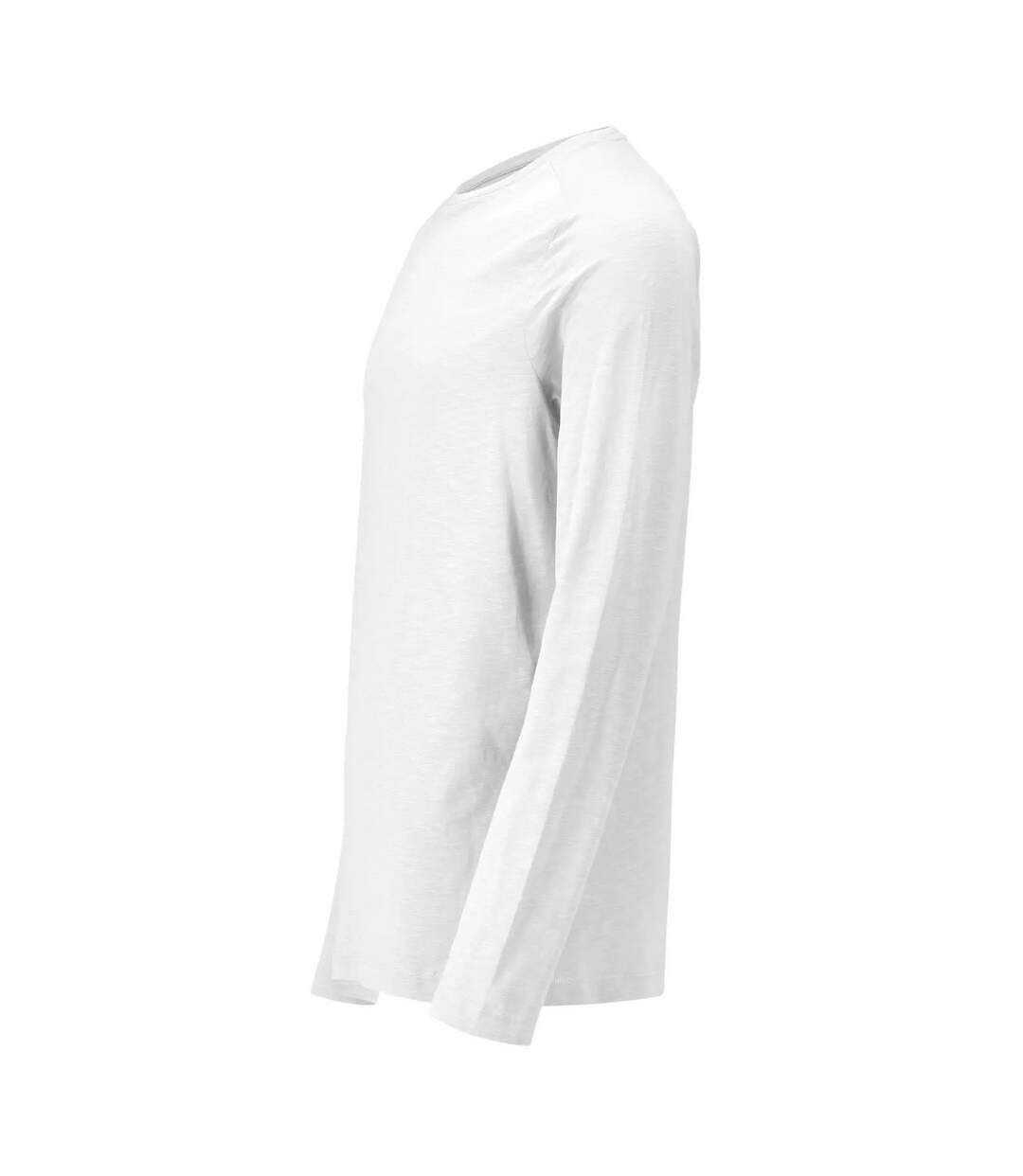 T-shirt Manches Longues Customised Homme Blanc Mascot-3