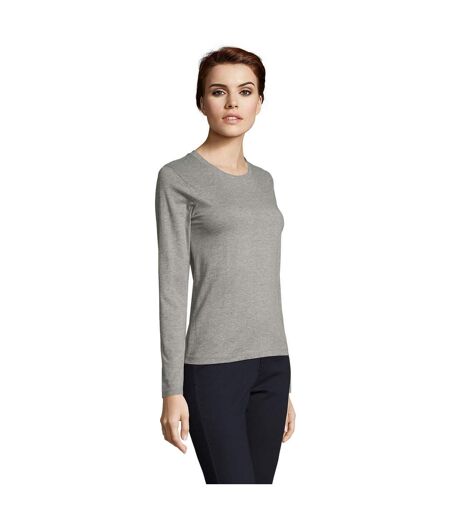 T-shirt Imperial Femme Gris SOLS
