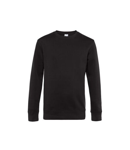 B&C Mens King Crew Neck Sweater (Pure Black) - UTBC4689