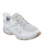 Womens/ladies Hillcrest Kamalino Suede Trainers Light Grey Skechers-1