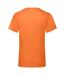 Mens valueweight v neck t-shirt orange Fruit of the Loom