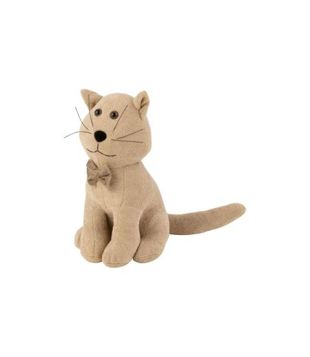 Cale-Porte Chat Nœud Papillon 36cm Beige