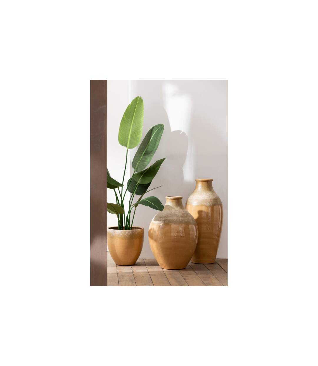 Vase Design Camel Envoutant 65cm Brun Clair